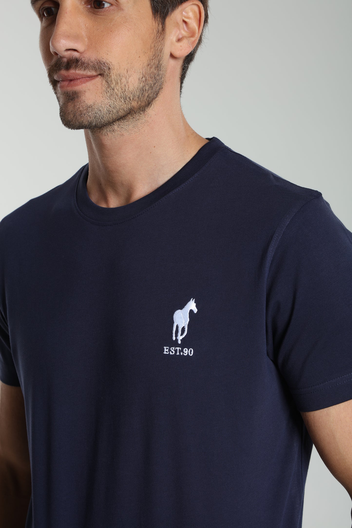 T-shirt manches courtes HORSE EST.90 marine