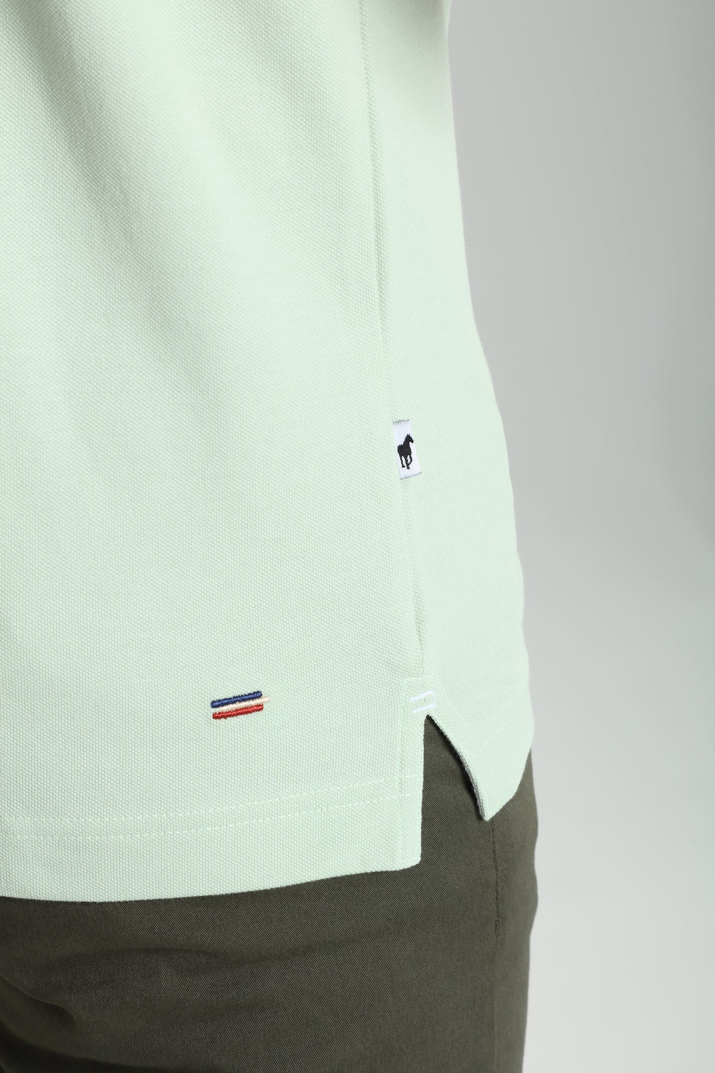 Polo manches courtes PAUL céladon