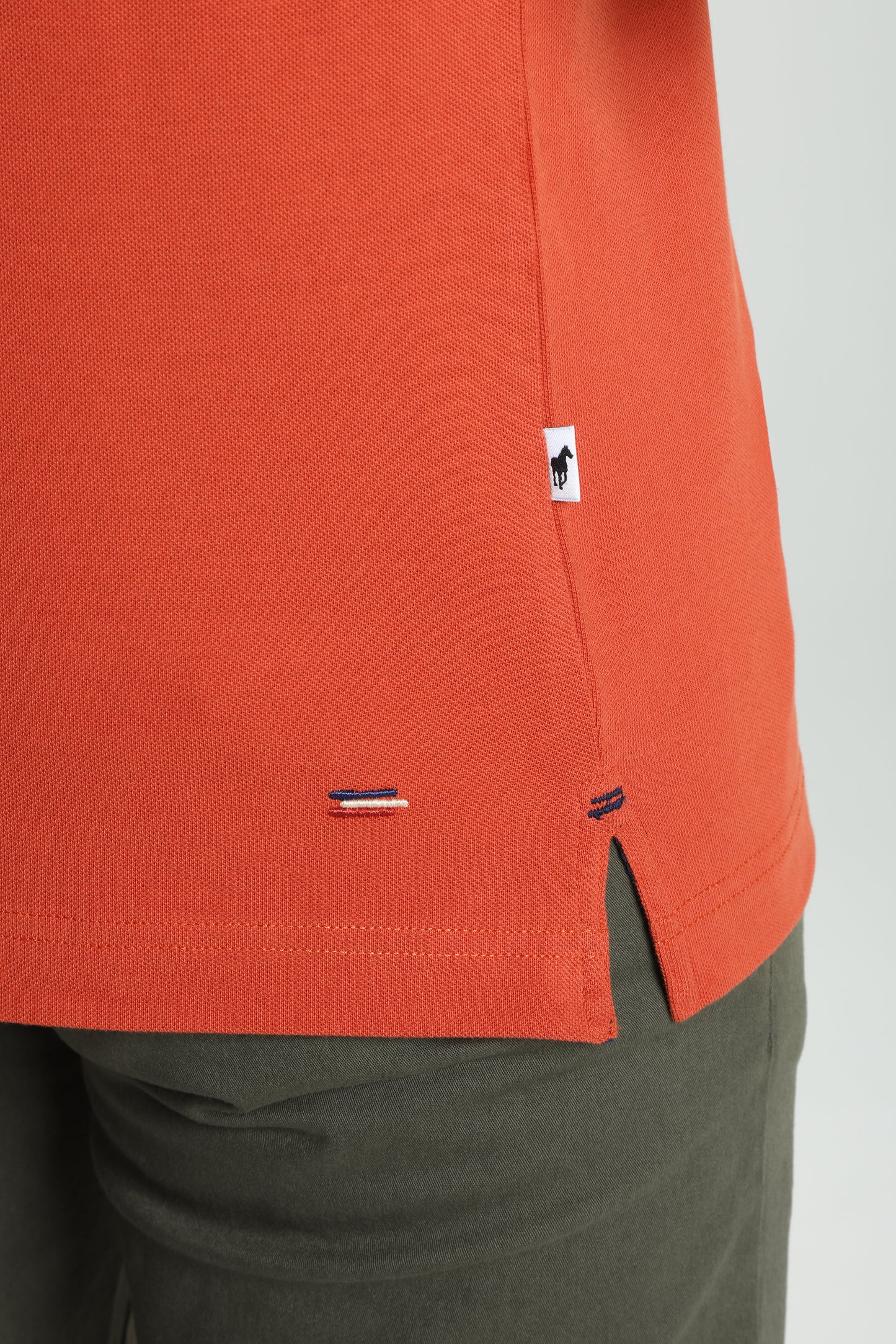 Polo manches courtes PING brique