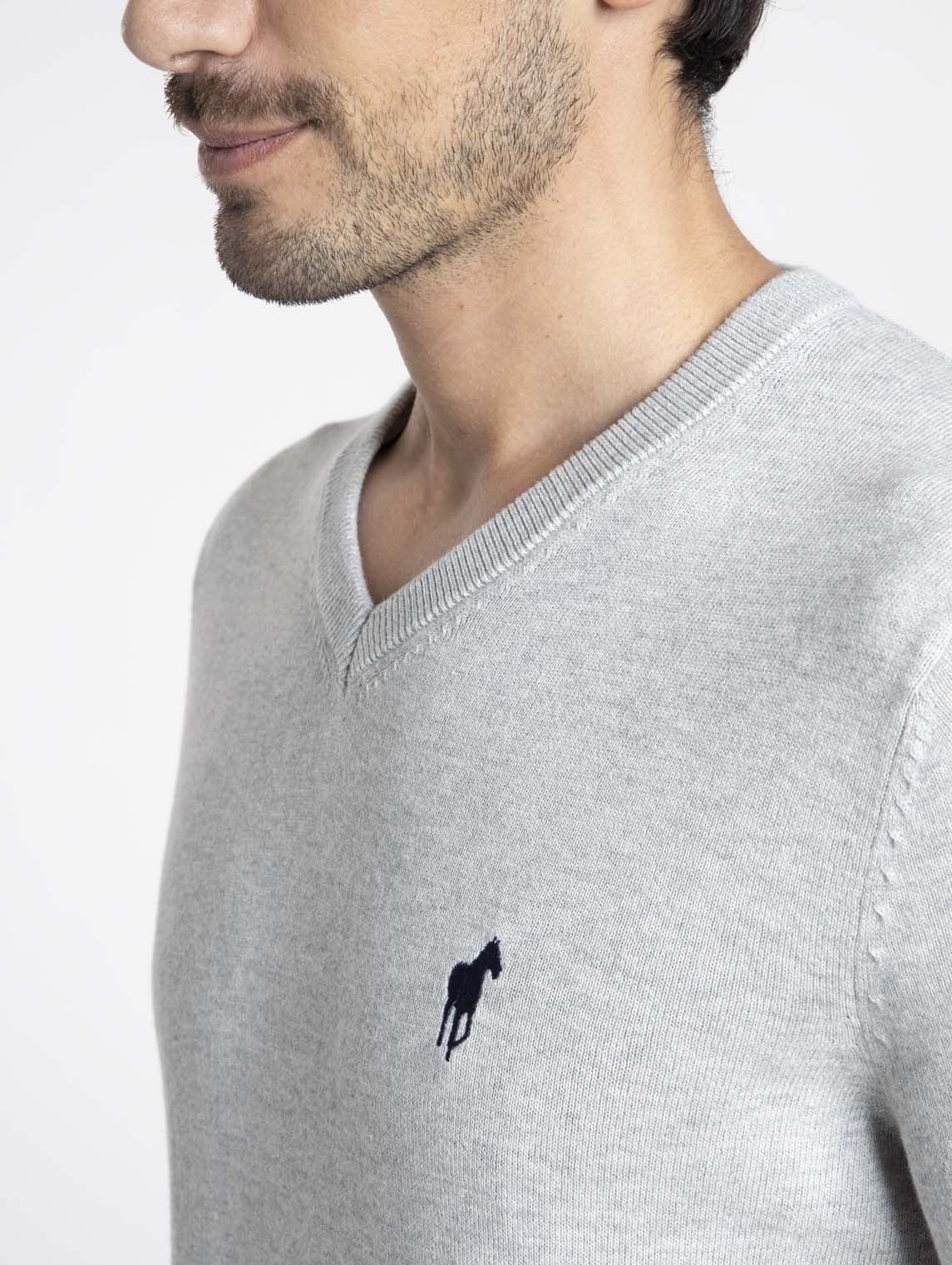 Pull PITT Gris Chine