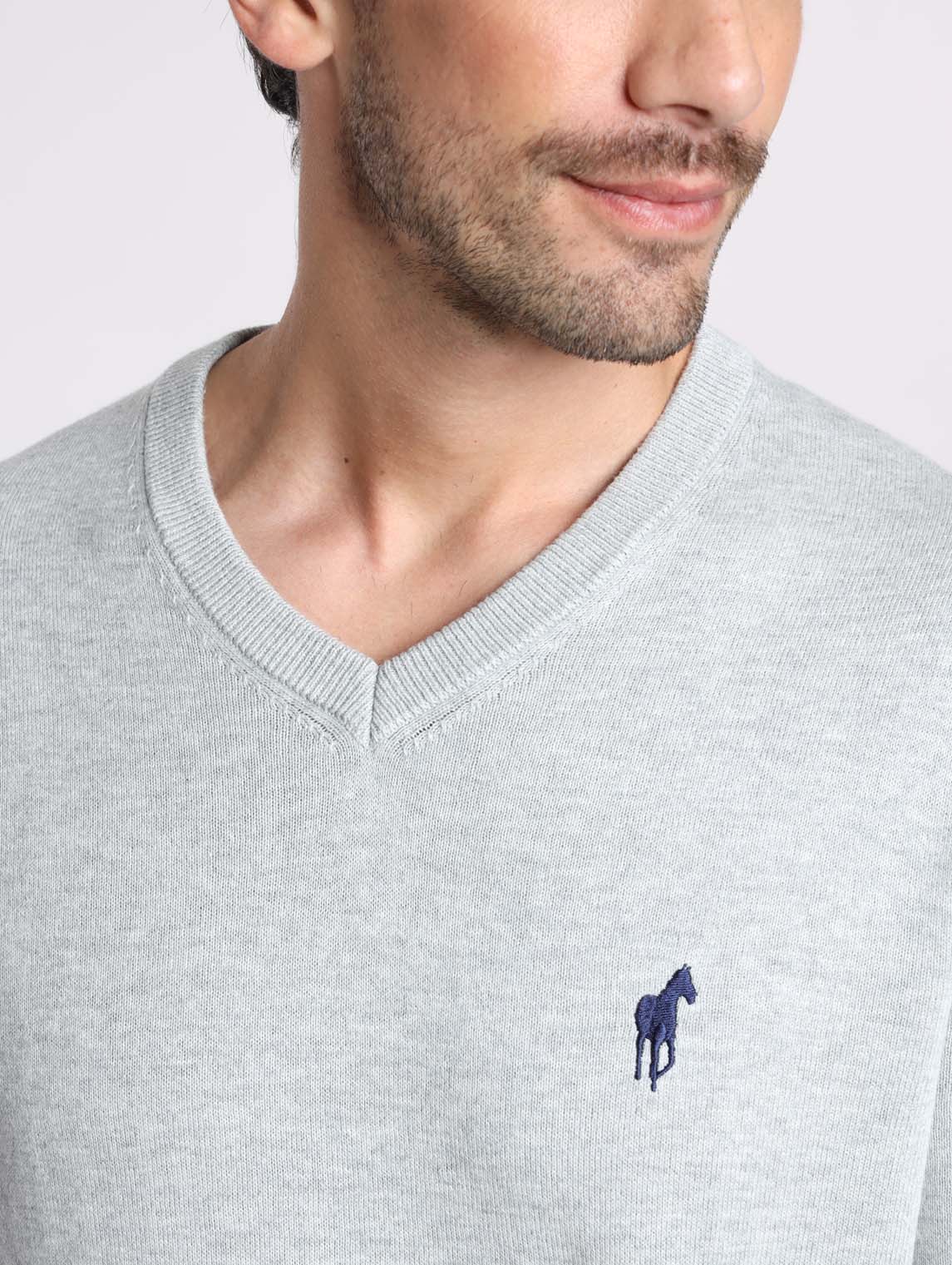 Pull PITT Gris Chine