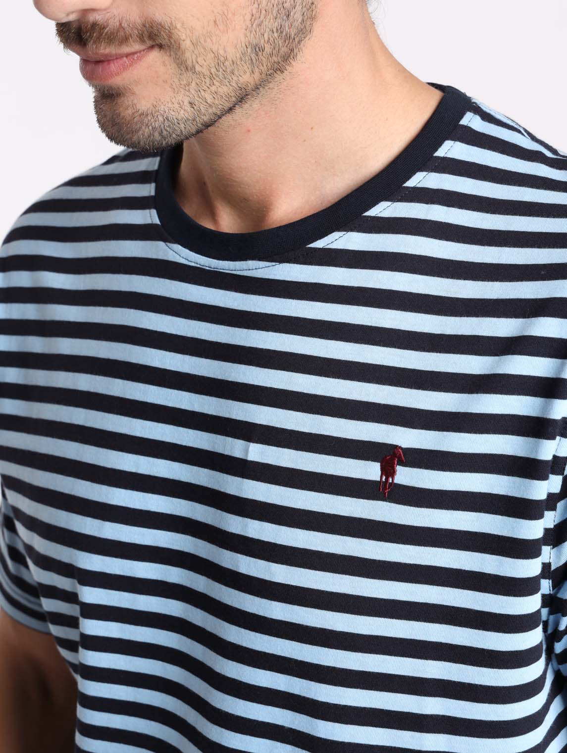 T-Shirt TAIPEI Marine/Bleu Ciel