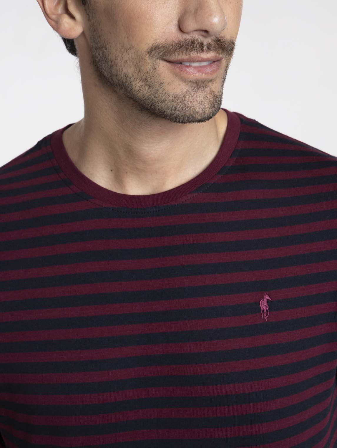 T-Shirt TAIPEI Bordeaux/ Marine