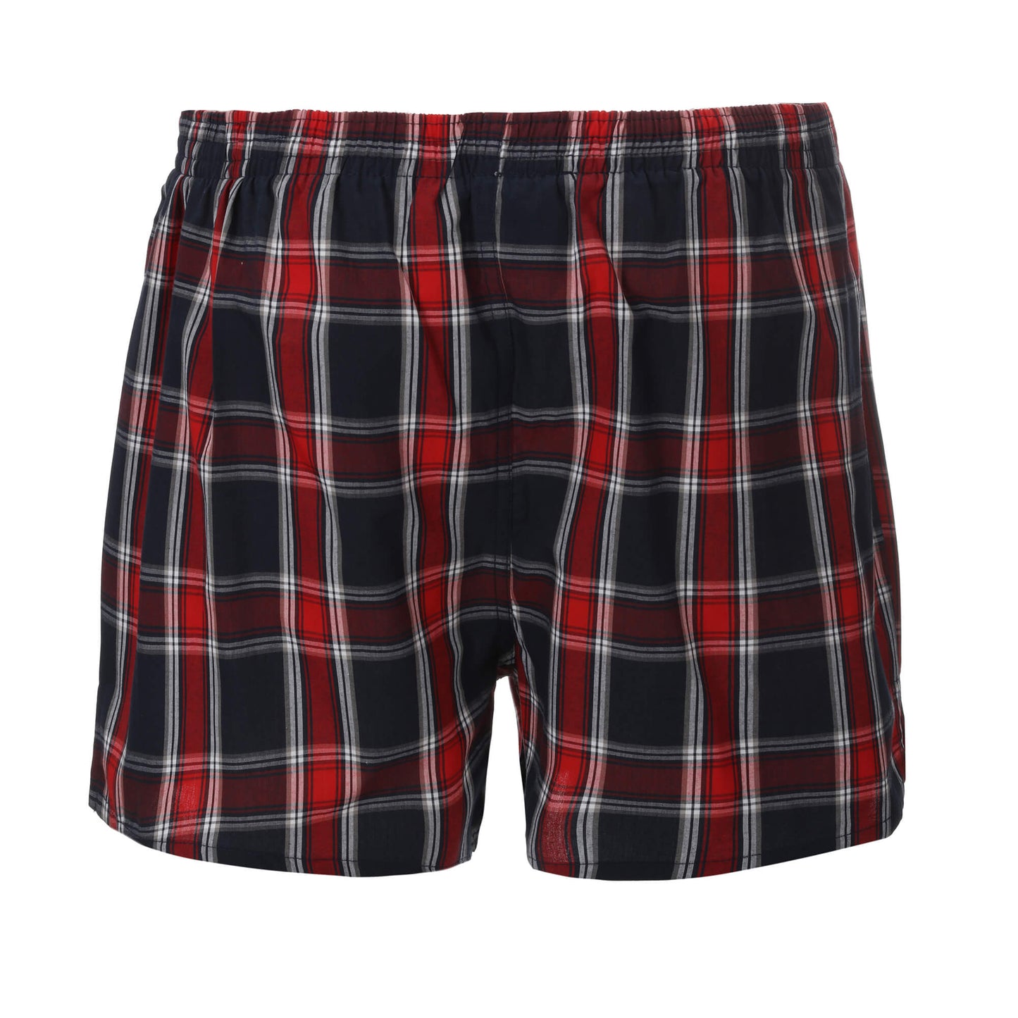 Caleçon HENRI carreaux rouge et bleu marine