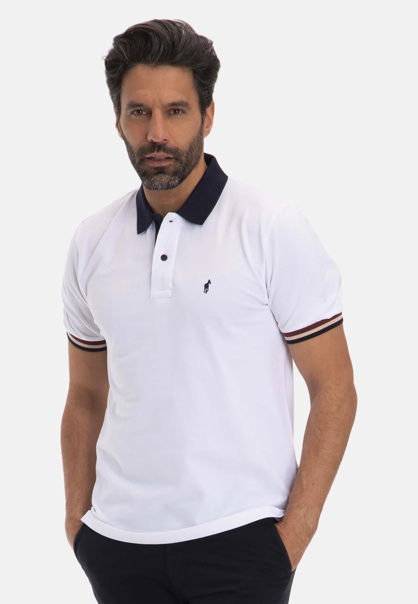 Polo OLIVE blanc