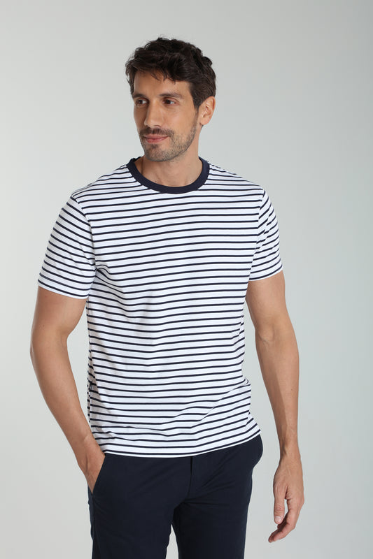 T-shirt manches courtes STRIPES blanc