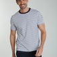 T-shirt manches courtes STRIPES blanc