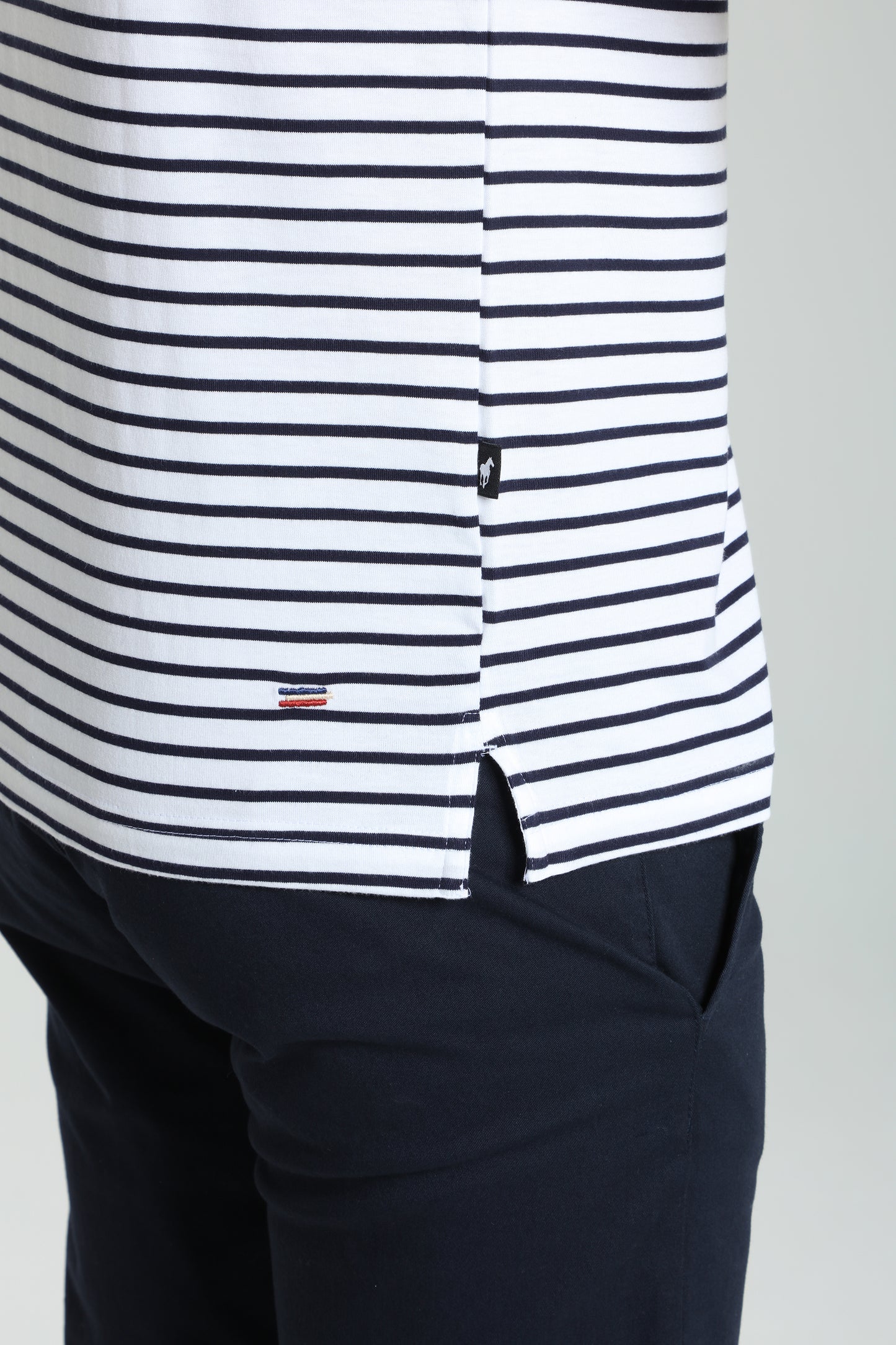 T-shirt manches courtes STRIPES blanc