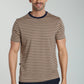 T-shirt manches courtes STRIPES camel
