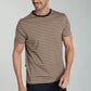 T-shirt manches courtes STRIPES camel