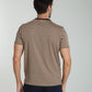T-shirt manches courtes STRIPES camel