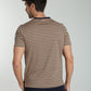 T-shirt manches courtes STRIPES camel