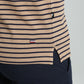 T-shirt manches courtes STRIPES camel