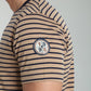 T-shirt manches courtes STRIPES camel
