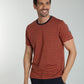 T-shirt manches courtes STRIPES brique