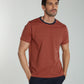 T-shirt manches courtes STRIPES brique