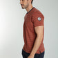 T-shirt manches courtes STRIPES brique