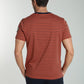 T-shirt manches courtes STRIPES brique