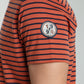 T-shirt manches courtes STRIPES brique