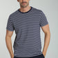 T-shirt manches courtes STRIPES marine