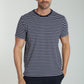 T-shirt manches courtes STRIPES marine