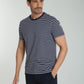 T-shirt manches courtes STRIPES marine