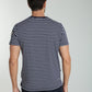 T-shirt manches courtes STRIPES marine
