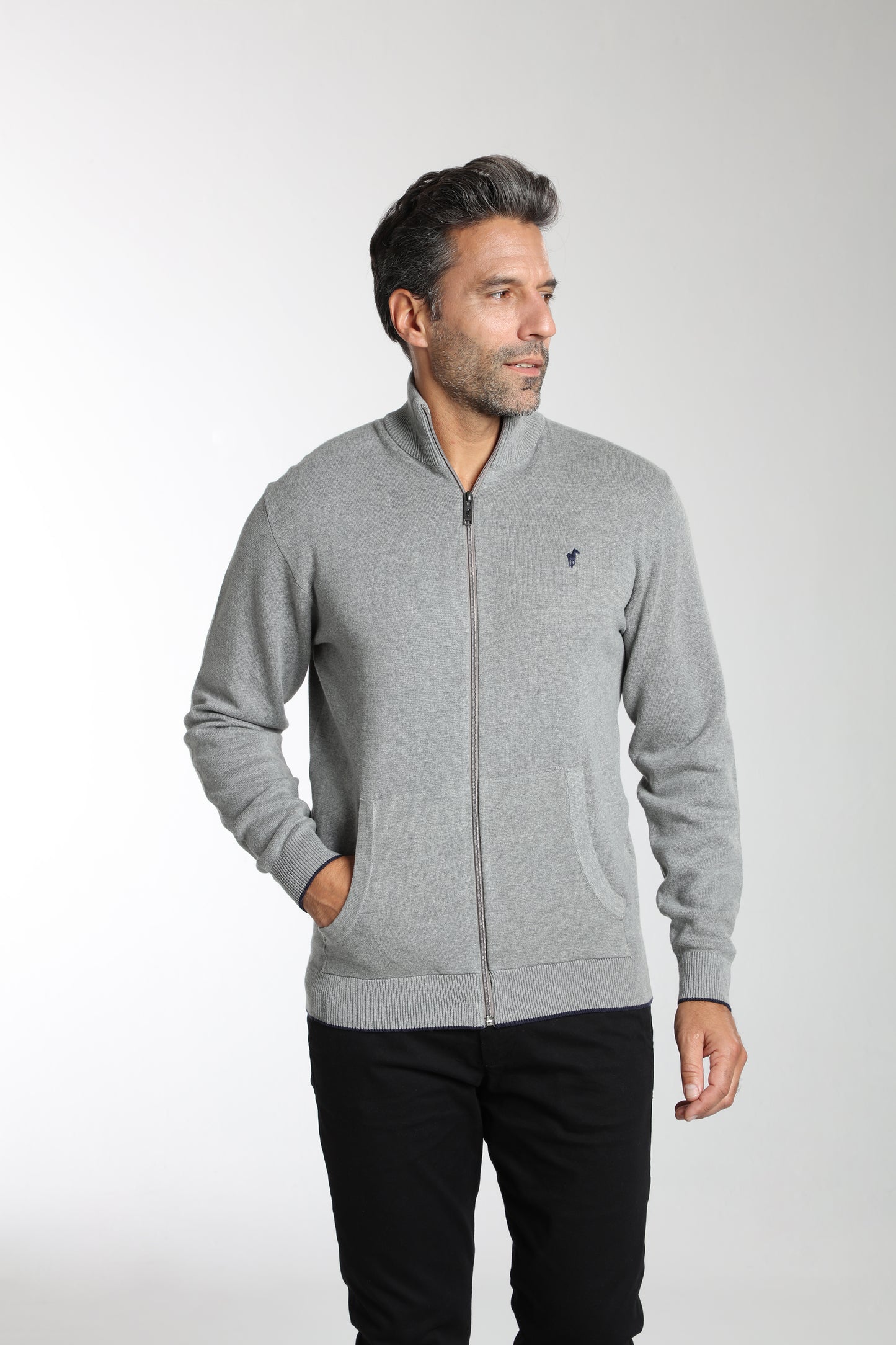 Pull MILANO GILET gris