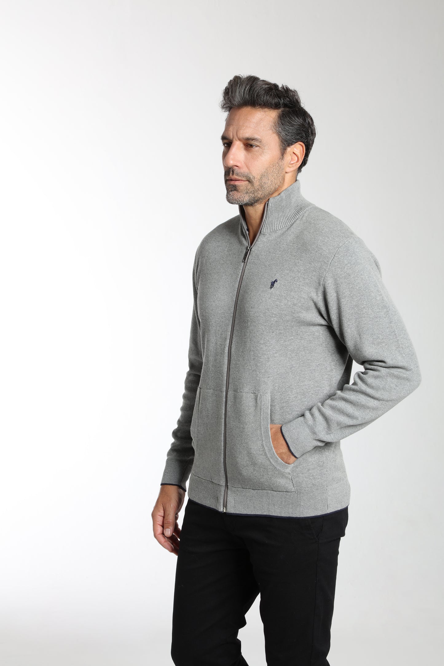 Pull MILANO GILET gris