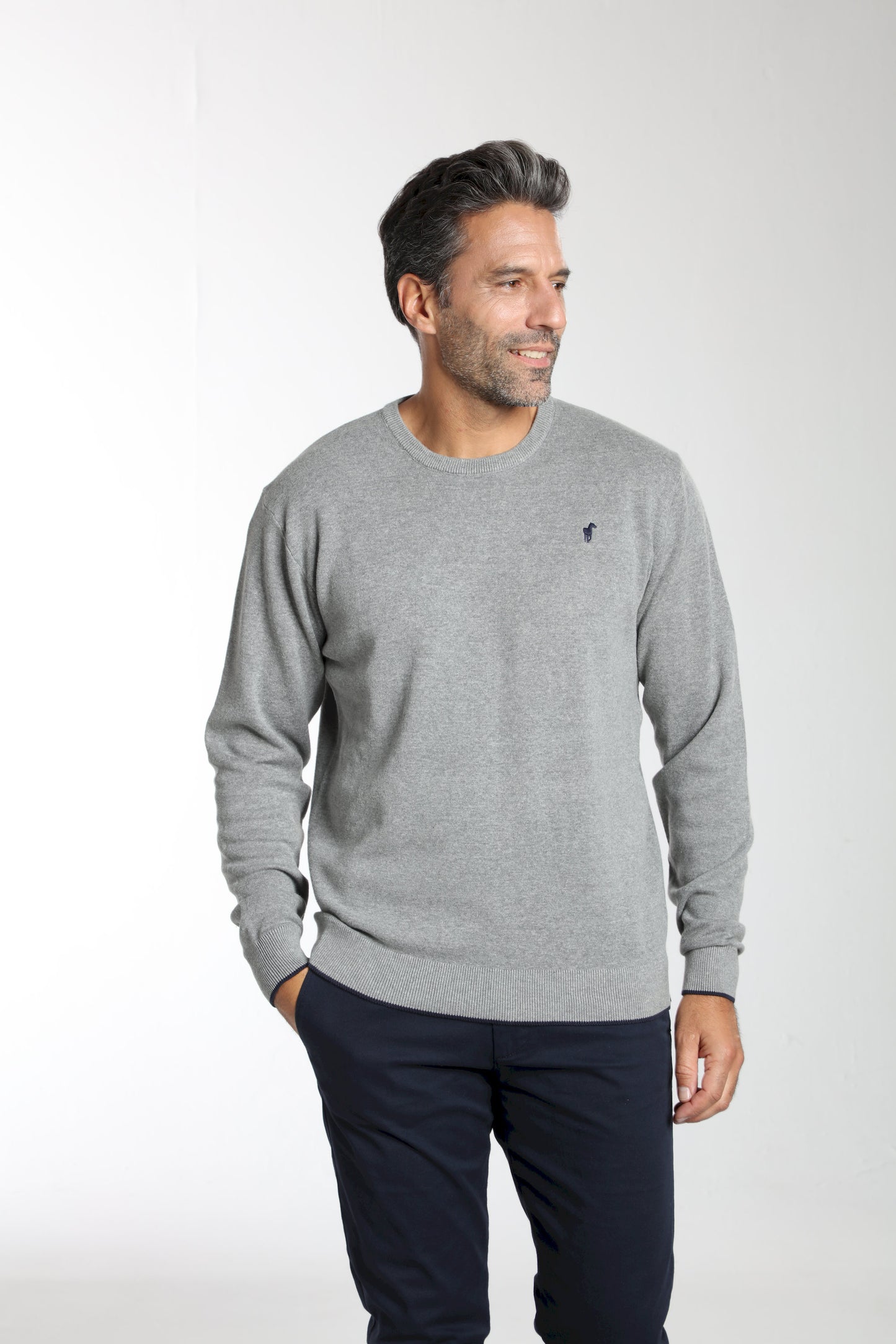 Pull MILANO POLO gris