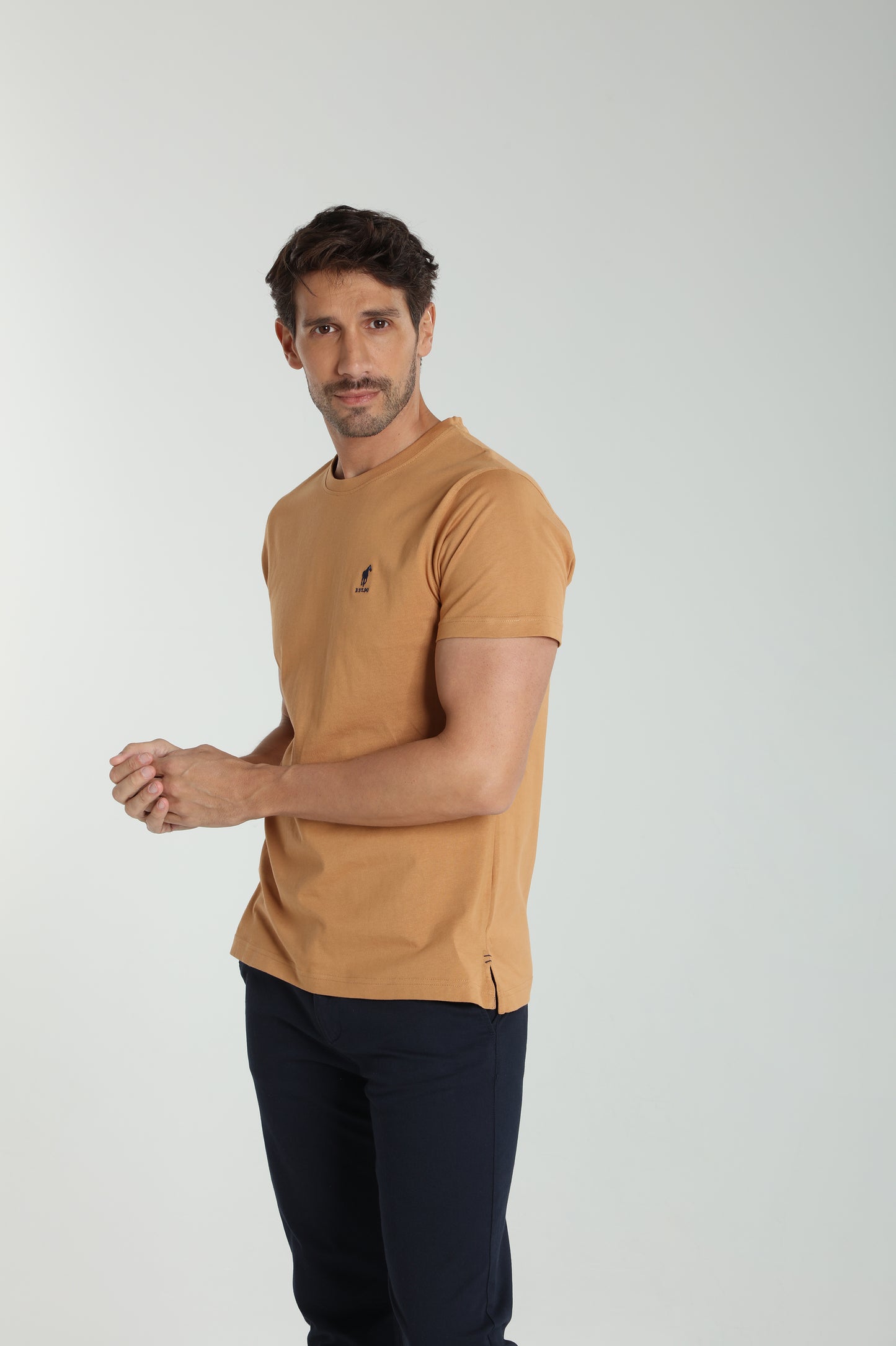 T-shirt manches courtes TWEN tabac camel