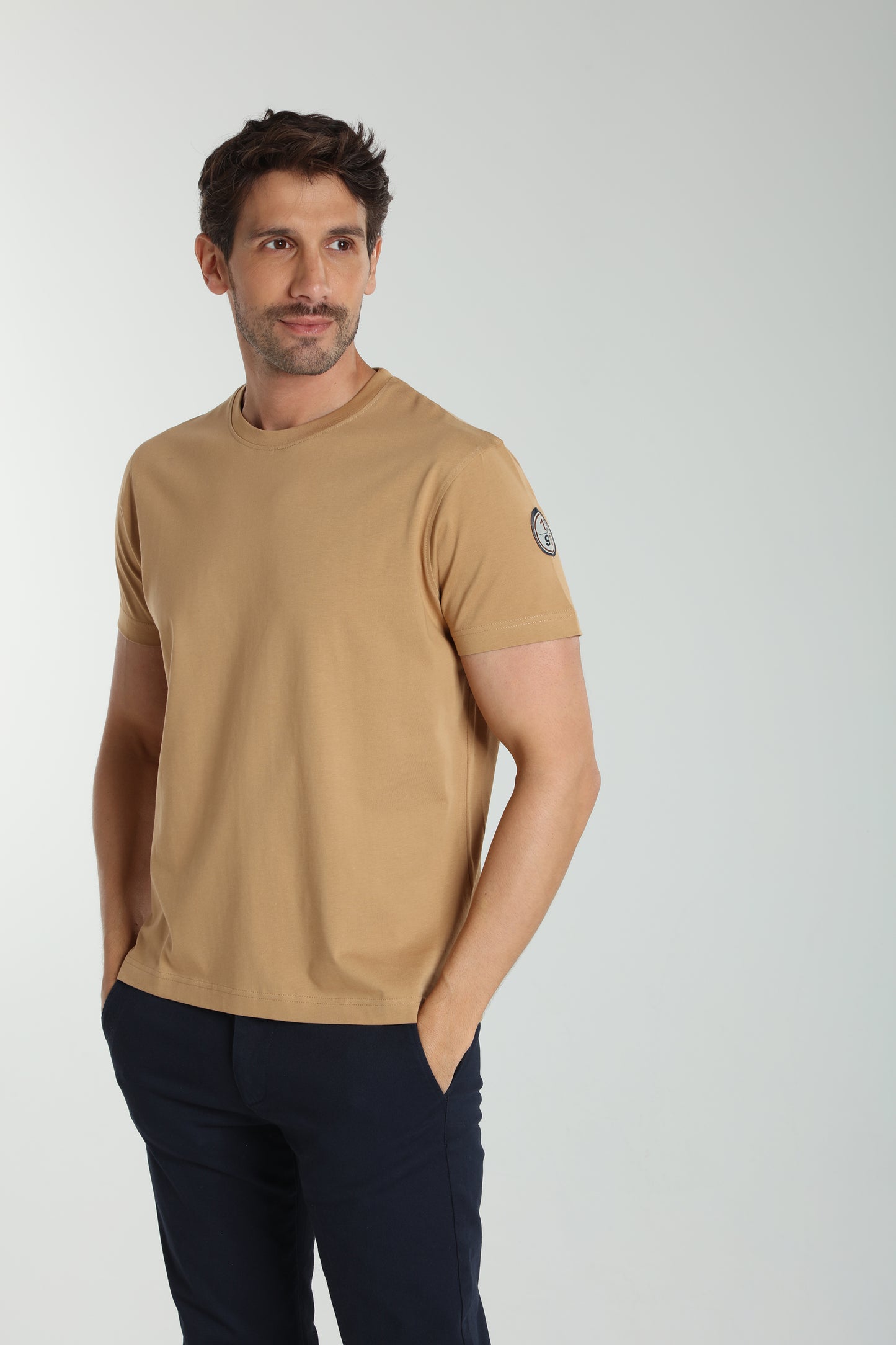 T-shirt manches courtes VINTAGE camel