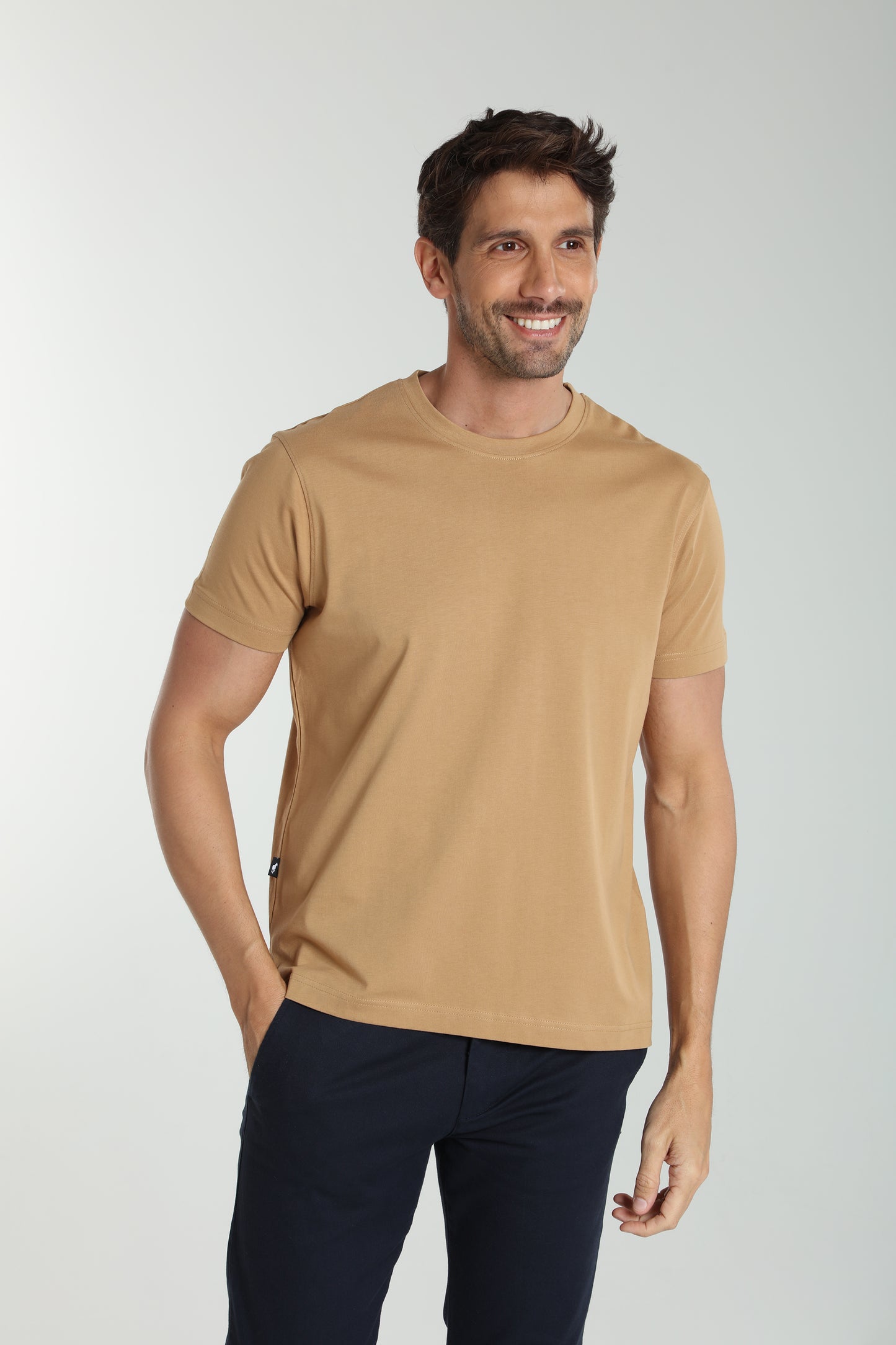 T-shirt manches courtes VINTAGE camel