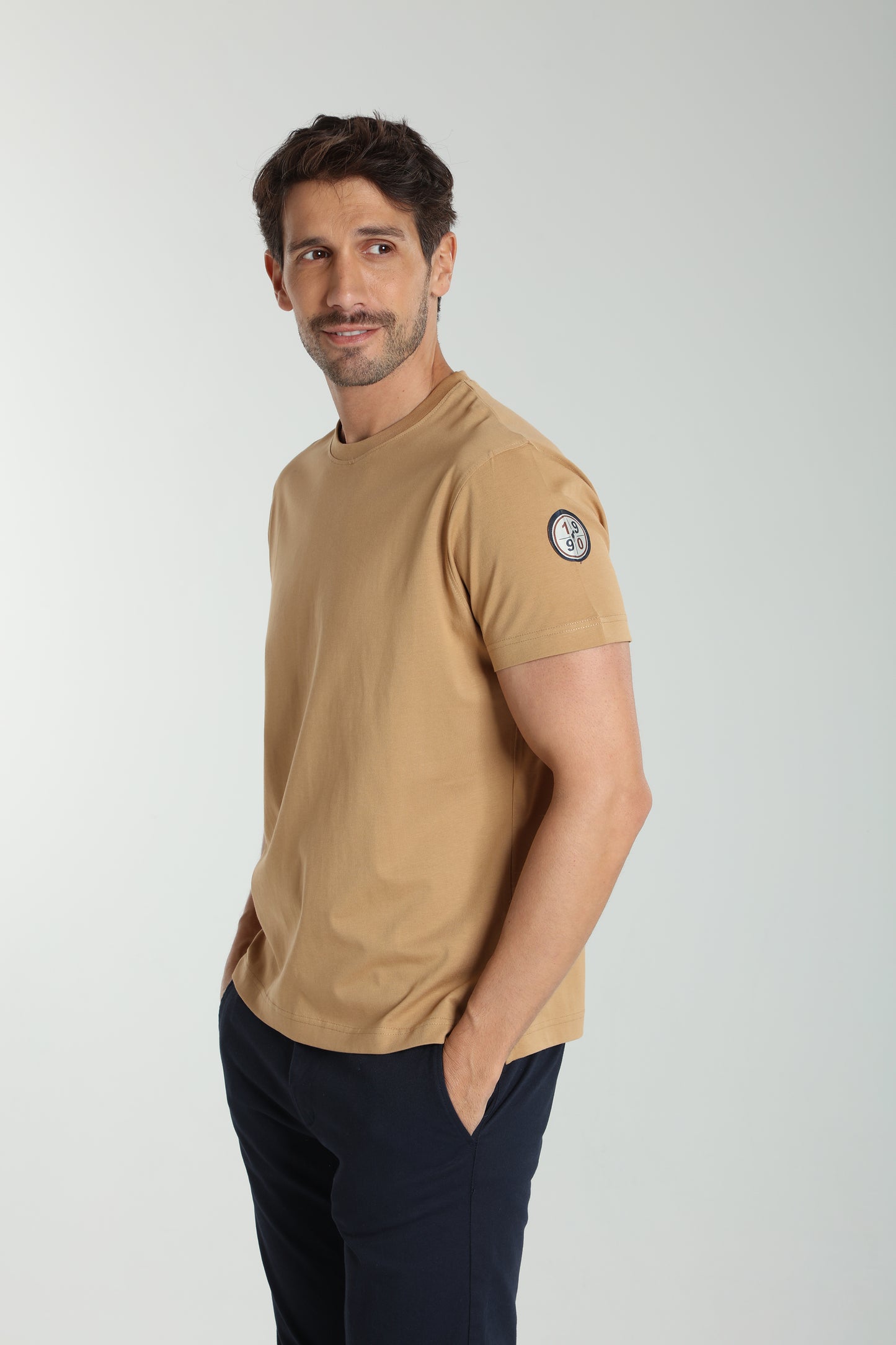 T-shirt manches courtes VINTAGE camel