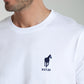 T-shirt manches courtes HORSE EST.90 blanc