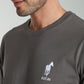 T-shirt manches courtes HORSE EST.90 granite