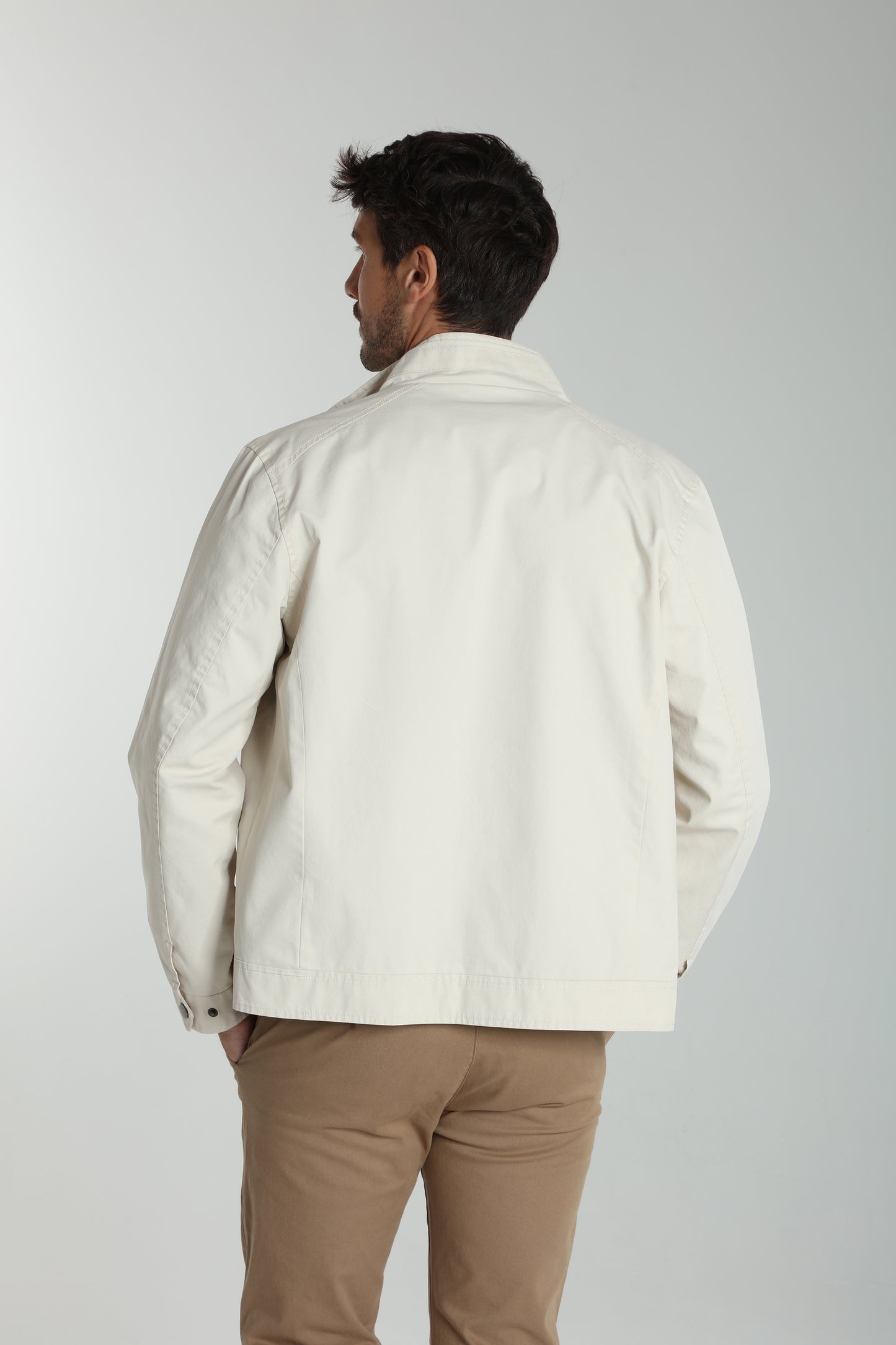 Blouson zippé BOWL beige