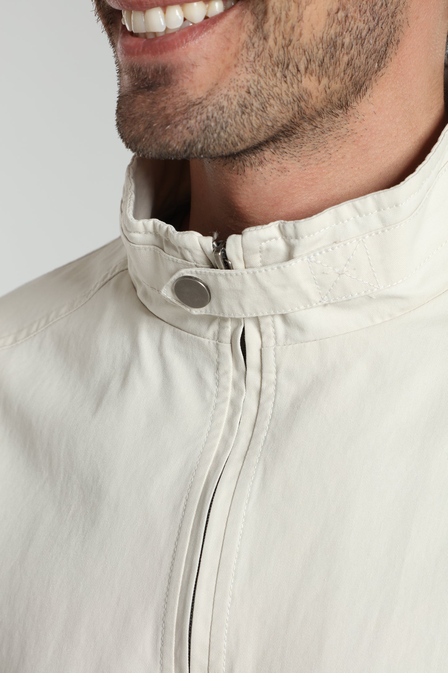 Blouson zippé BOWL beige