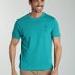 T-shirt manches courtes HORSE EST.90 bleu canard ( vert )