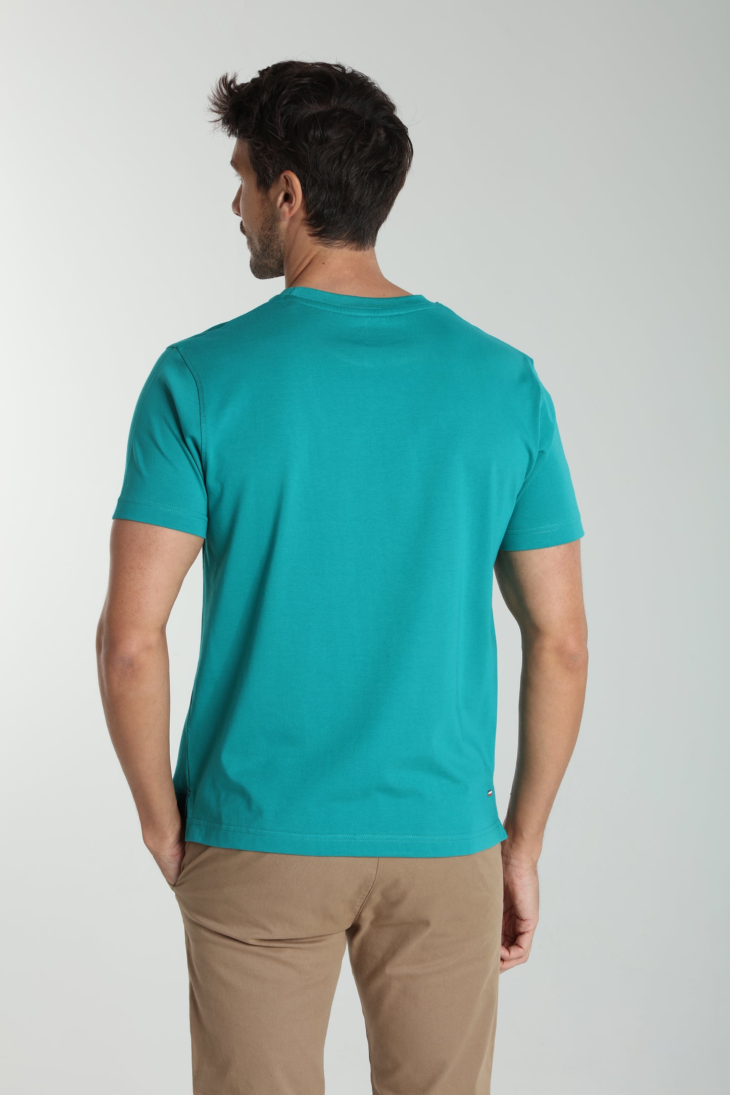 T-shirt manches courtes HORSE EST.90 bleu canard ( vert )
