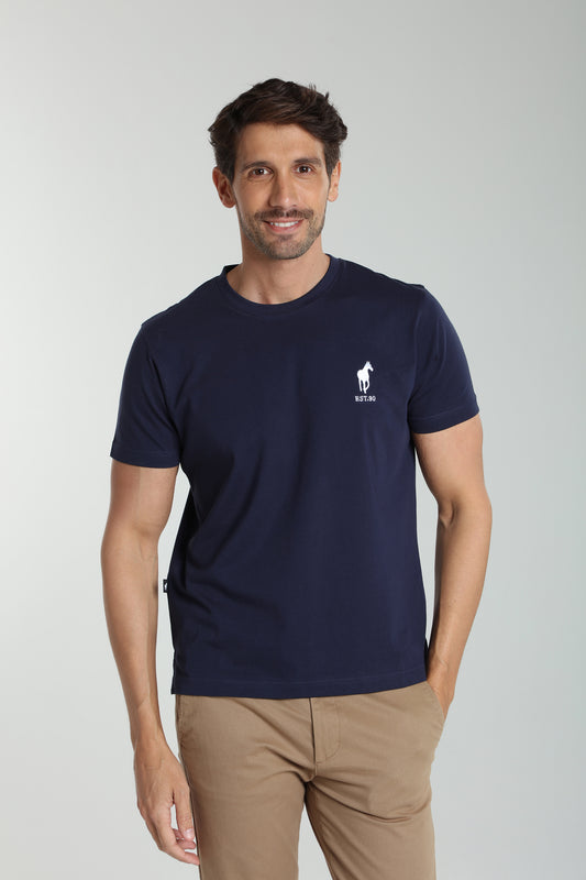 T-shirt manches courtes HORSE EST.90 marine