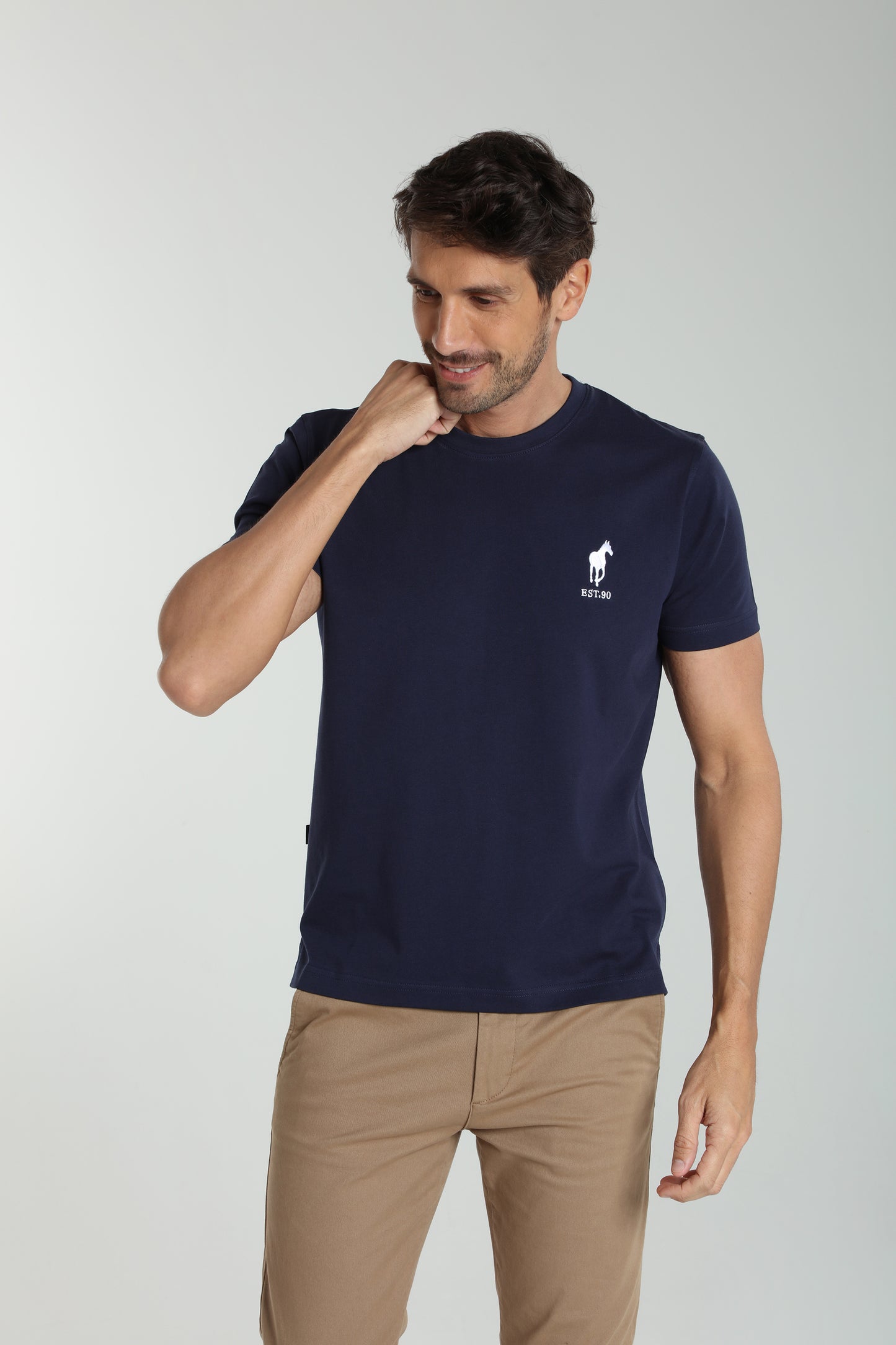 T-shirt manches courtes HORSE EST.90 marine
