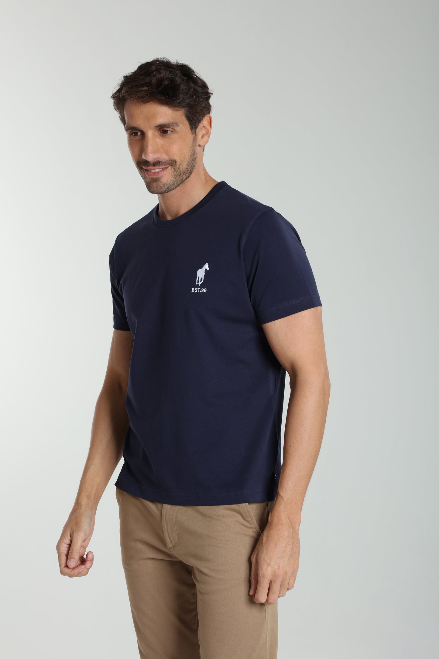 T-shirt manches courtes HORSE EST.90 marine