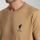 T-shirt manches courtes HORSE EST.90 camel