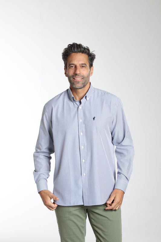 Chemise CURE bleu rayé