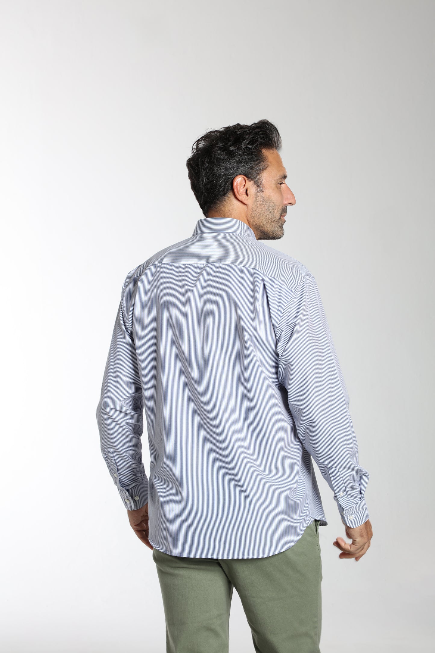 Chemise CURE bleu rayé