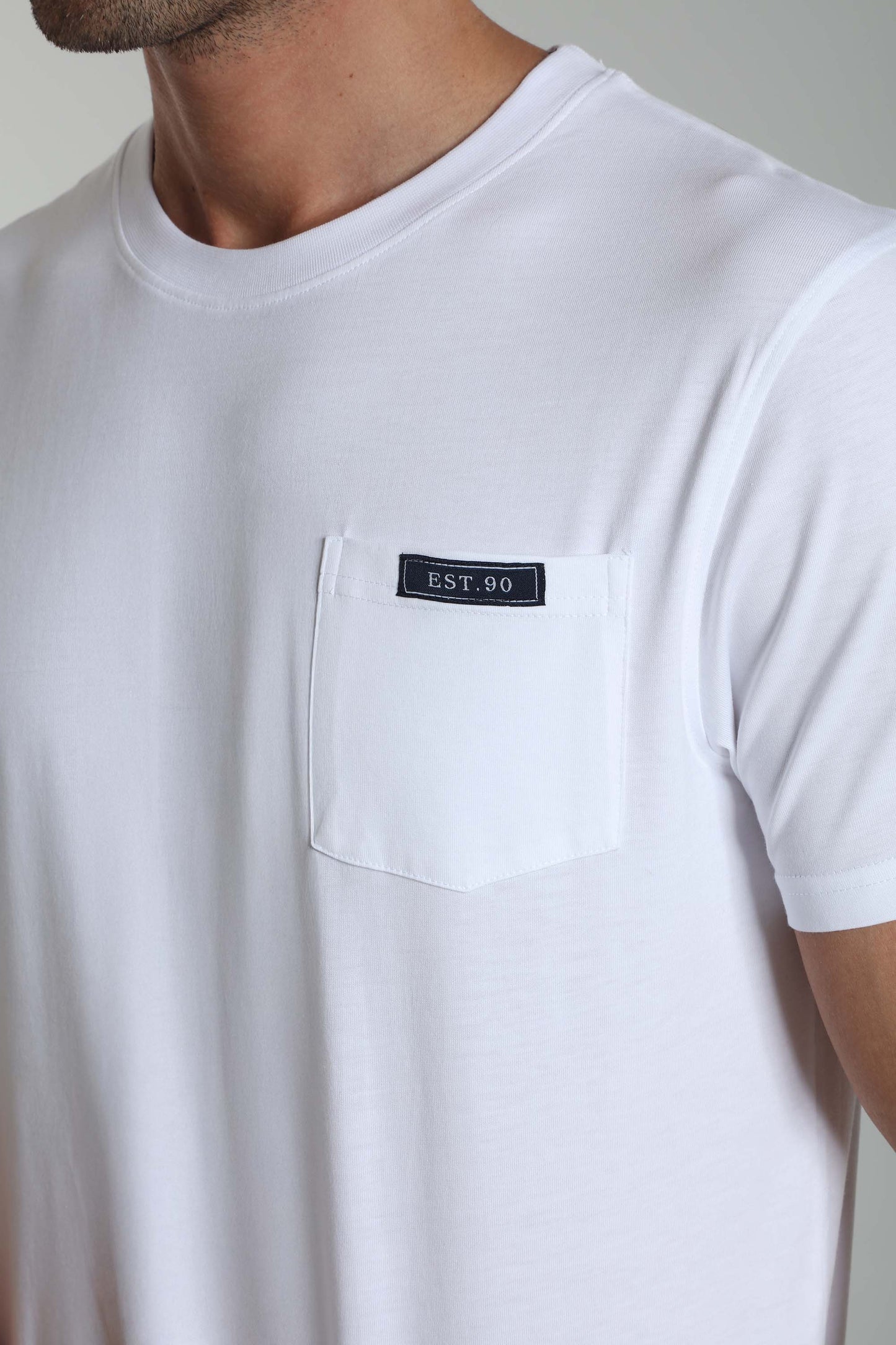 T-shirt manches courtes POCK blanc