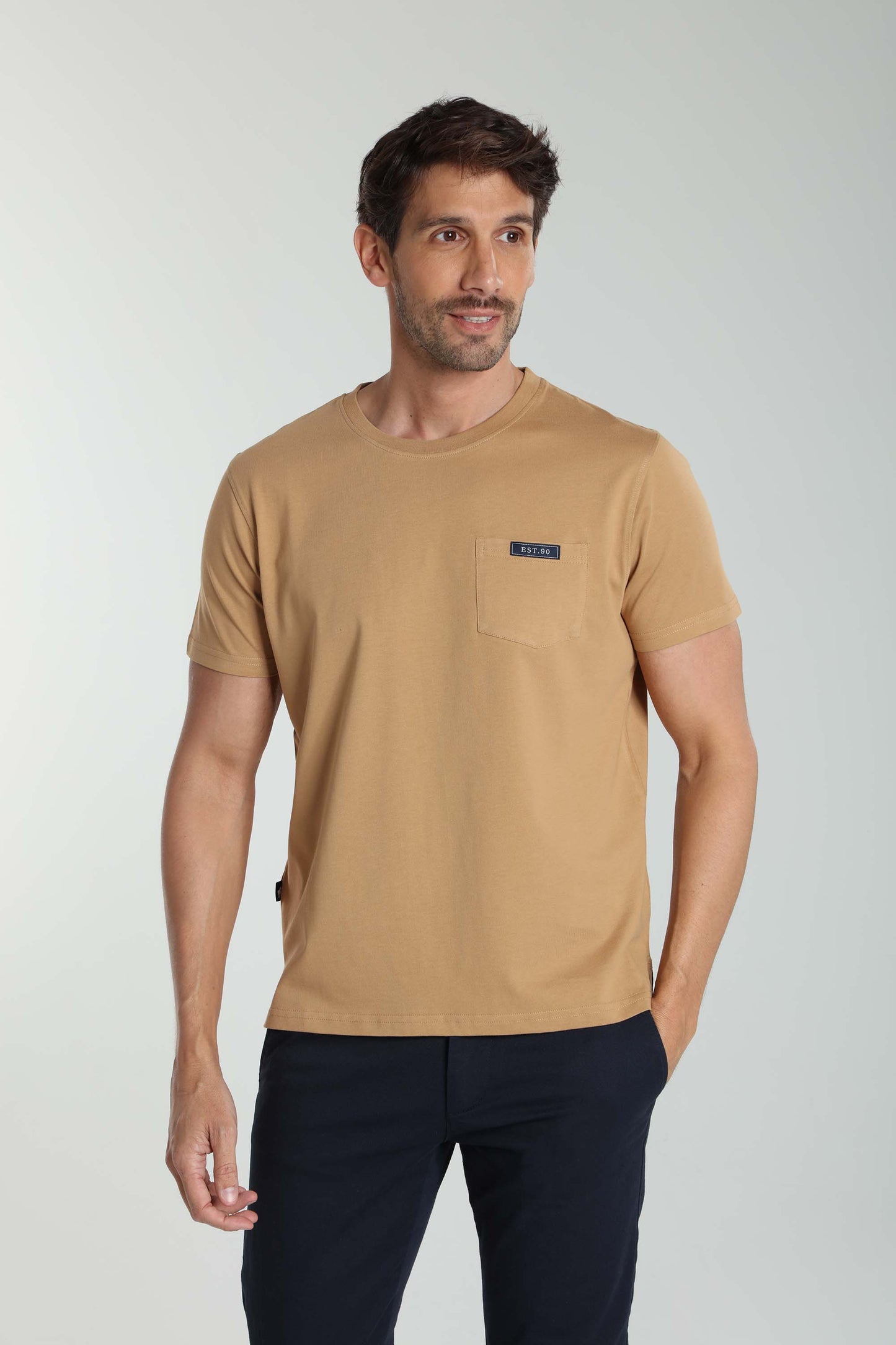 T-shirt manches courtes POCK camel
