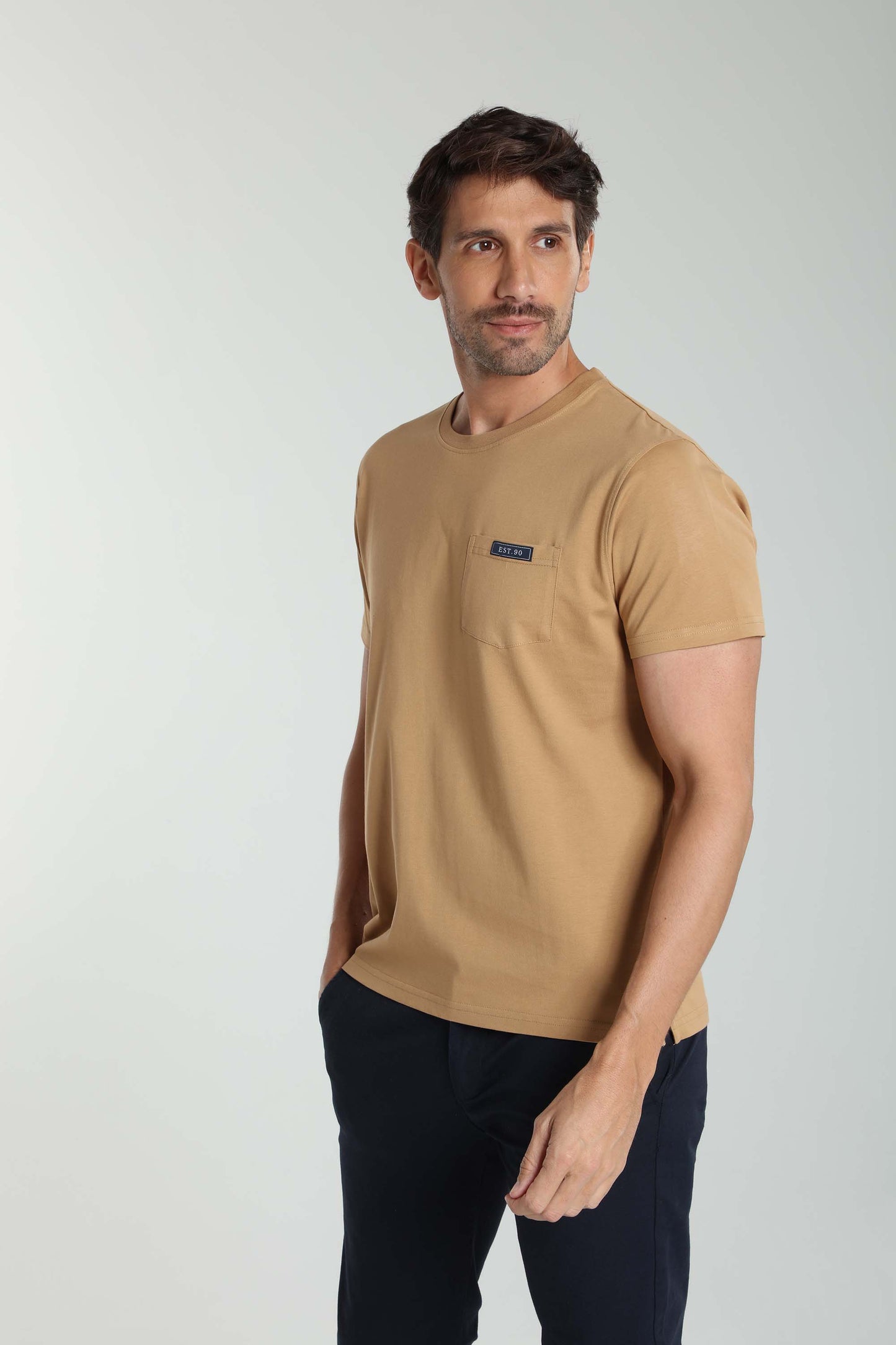 T-shirt manches courtes POCK camel