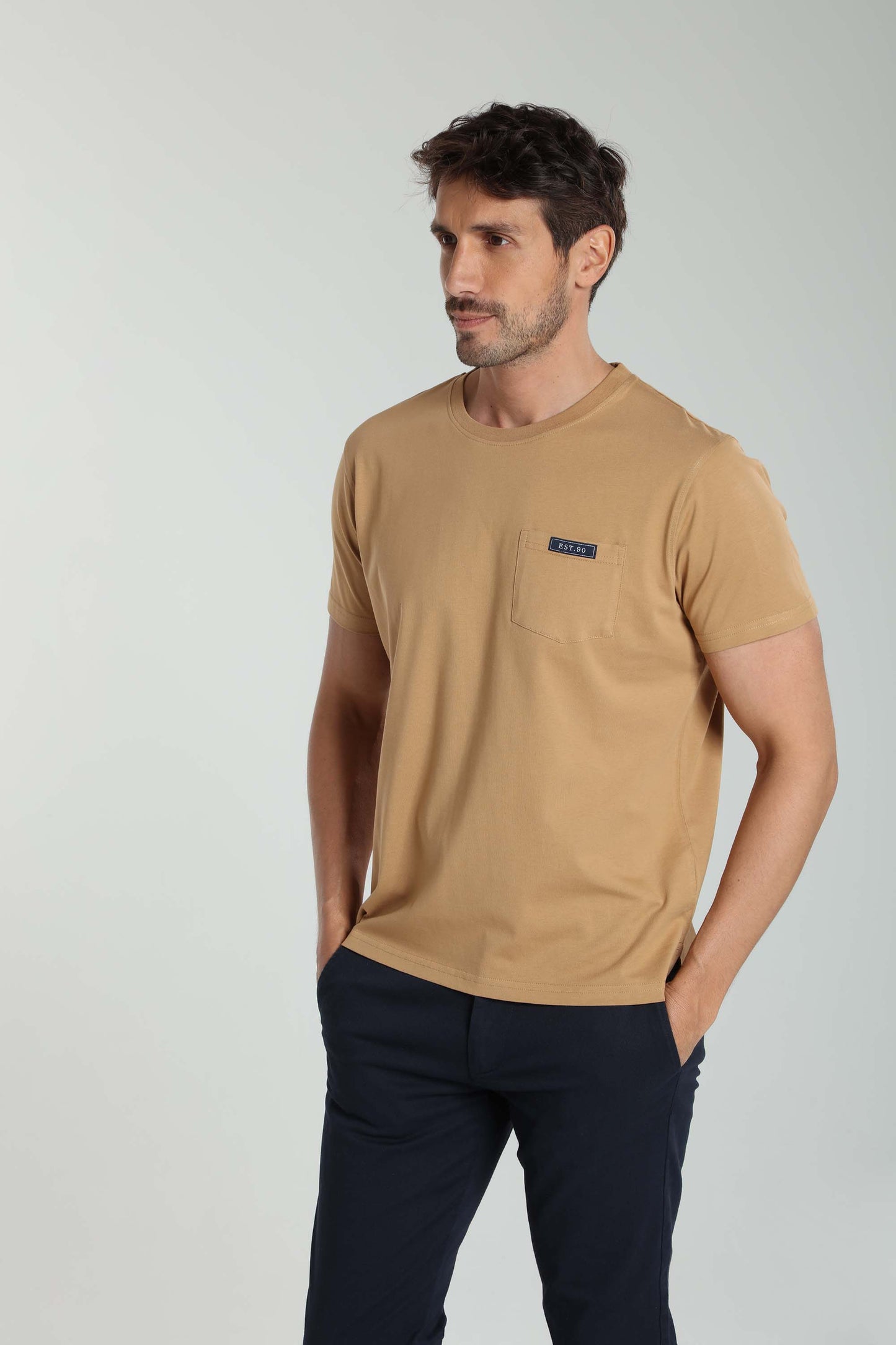T-shirt manches courtes POCK camel